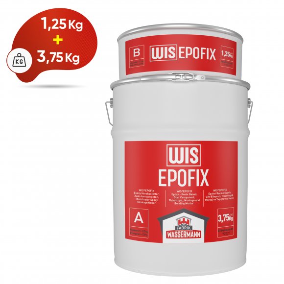WIS ® EPOFIX Na bazi epoksidne smole, dvokomponentni, Tiksotropni montažni i ljepljivi mort