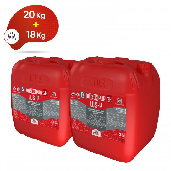 WISIN® PUR 2K WS-P Dvokomponentna injekciona smola vrlo brzog djelovanja koja se koristi za zaptivanje i sabijanje vode pod pritiskom i vode pod pritiskom.