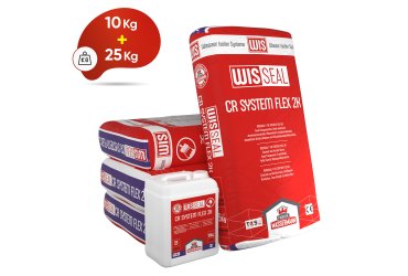 WISSEAL® CR SYSTEM FLEX 2K Dvokomponentni na bazi cementa i akrila, Kristalizirani, potpuno elastični hidroizolacijski mort