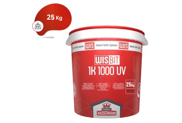 WISBIT® 1K 1000 UV Polimer modificiran, jednokomponentni,  Na bazi bitumena i gume, otporan na UV zračenje,  Visoka elastičnost Hidroizolacijski premaz.
